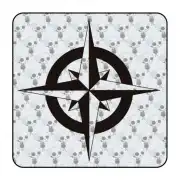 ROSA DE LOS VIENTOS' 'vv0770' Compass Die Cut Sticker