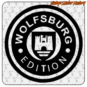 Pegatina Wolfsburg Edition para Volkswagen T3 en vinilo de corte