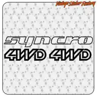 Autocollant kit syncro t3