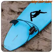Schwarze Snowboarder-Silhouette auf einem blauen Board