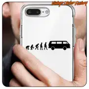 Design der menschlichen Evolution auf einer Handyhülle angebracht