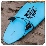 RIDE OR DIE design applied to a blue surfboard