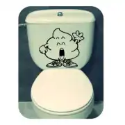Caca d’Arale appliqué sur le réservoir d’une toilette