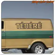 TÉNÉRÉ in black on a two-tone van
