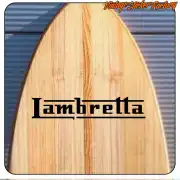 Lambretta design applied to a wooden board