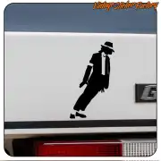 Michael-Jackson-Aufkleber an der Rückseite eines Fahrzeugs angebracht
