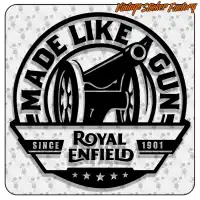 ROYAL ENFIELD - MADE LIKE A GUN STICKER. BUY VINYL STICKERS.