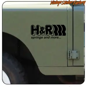 Pegatina H&R SPRINGS AND MORE. Comprar pegatinas.