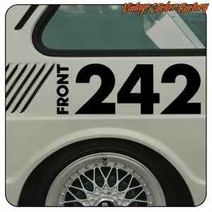 AUTOCOLLANT FRONT-242. ACHETEZ DES AUTOCOLLANTS EN VINYLE.