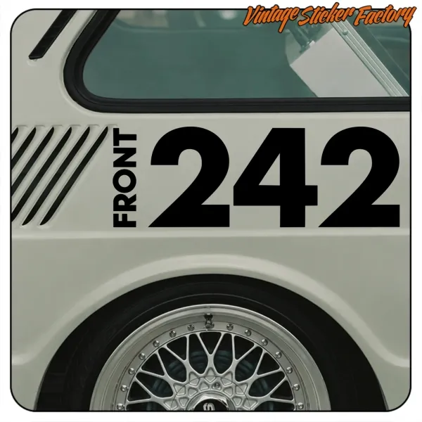 FRONT-242 STICKER. BUY VINYL STICKERS.