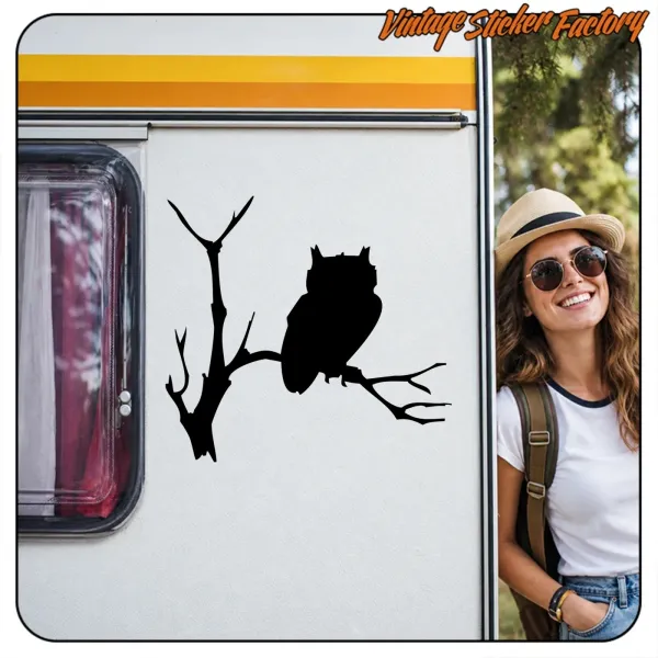 AUTOCOLLANT HIBOU. ACHETEZ DES AUTOCOLLANTS EN VINYLE.