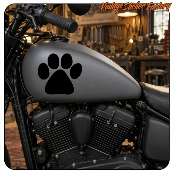 DOG FOOTPRINT -1 STICKER. BUY VINYL STICKERS.
