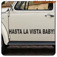 HASTA LA VISTA BABY AUFKLEBER. KAUFEN SIE VINYLAUFKLEBER.