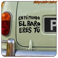 IN MY WORLD THE WEIRD IS YOU STICKER. BUY VINYL STICKERS.