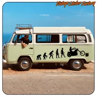 Alternative Ansicht des Designs an der Seite eines Wohnmobils