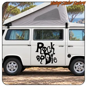 ROCK OR DIE STICKER. BUY VINYL STICKERS.