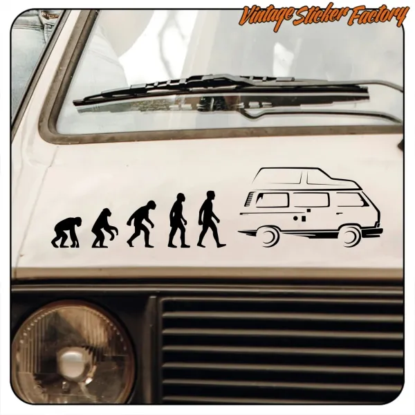 Détail du design Evolution T3 Joker appliqué à l’avant d’un fourgon