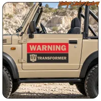 View of the WARNING TRANSFORMER design applied to an off-road vehicle