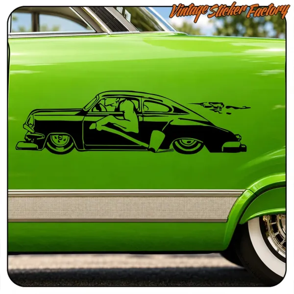 AUTOCOLLANT HOT ROD -6. ACHETEZ DES AUTOCOLLANTS EN VINYLE.