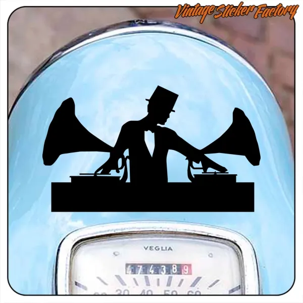 CLASSIC DJ STICKER. BUY VINYL STICKERS.