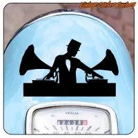 AUTOCOLLANT DJ CLASSIQUE. ACHETEZ DES AUTOCOLLANTS EN VINYLE.