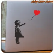 BANKSY GIRL UND BALLON. -2 AUFKLEBER. KAUFEN SIE VINYLAUFKLEBER.