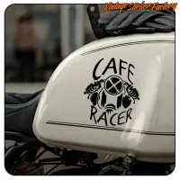 Detalle del diseño Café Racer aplicado sobre el depósito de una motocicleta