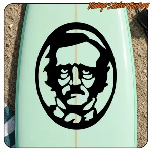 EDGAR ALLAN POE STICKER. BUY VINYL STICKERS.