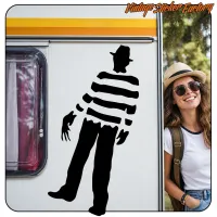 FREDDY KRUEGER AUFKLEBER. KAUFEN SIE VINYLAUFKLEBER.