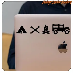 Land Rover - Camper Life AUFKLEBER. KAUFEN SIE VINYLAUFKLEBER.