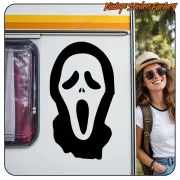 SCREAM MASK STICKER. BUY VINYL STICKERS.