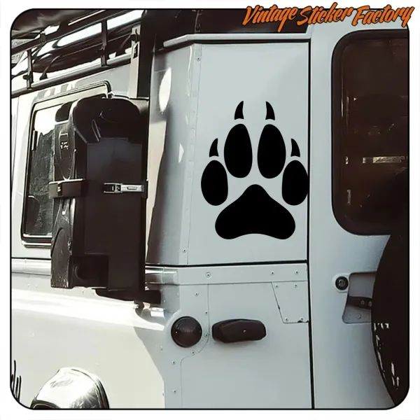 DOG FOOTPRINT -2 STICKER. BUY VINYL STICKERS.