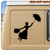 Pegatina Mary Poppins de vinilo de corte