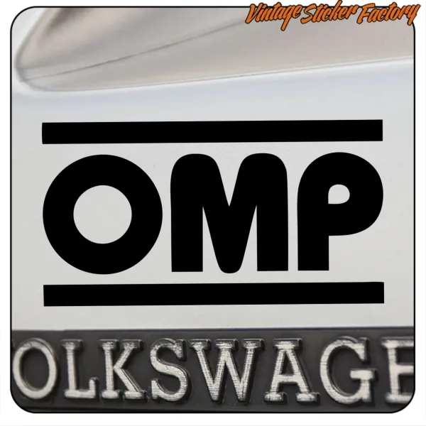 OMP AUFKLEBER. KAUFEN SIE VINYLAUFKLEBER.