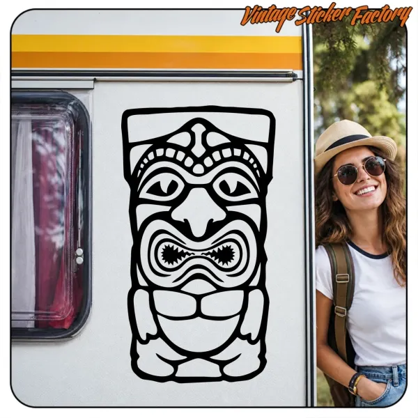 TIKI -6 STICKER. BUY VINYL STICKERS.