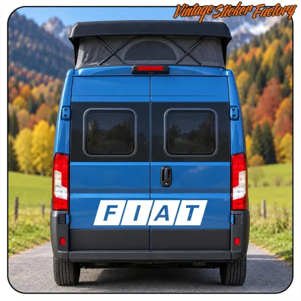 Pegatina FIAT de vinilo para camper