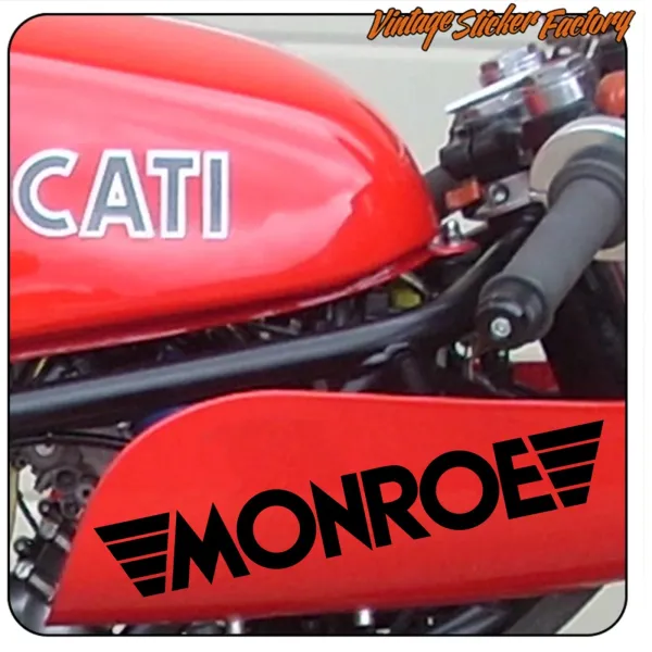 Autocollant logo Monroe modèle 2 | Vinyle voiture, atelier ou garage
