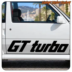 AUTOCOLLANT GT TURBO. ACHETEZ DES AUTOCOLLANTS EN VINYLE.