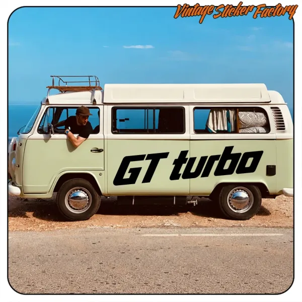 GT TURBO AUFKLEBER. KAUFEN SIE VINYLAUFKLEBER.
