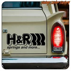 Pegatina H&R SPRINGS AND MORE. Comprar pegatinas.