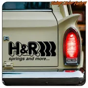 H&R SPRINGS AND MORE STICKER. BUY VINYL STICKERS.