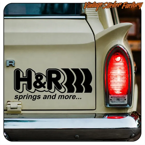 H&R SPRINGS AND MORE AUFKLEBER. KAUFEN SIE VINYLAUFKLEBER.