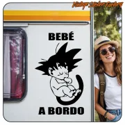 GOKU BABY AN BORD AUFKLEBER. KAUFEN SIE VINYLAUFKLEBER.