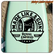 Pegatina ROYAL ENFIELD - MADE LIKE A GUN. Comprar pegatinas.
