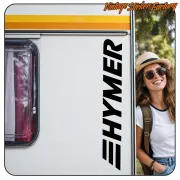 HYMER LOGO' STICKERS.