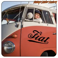 FIAT VINTAGE LOGO AUFKLEBER. KAUFEN SIE VINYLAUFKLEBER.