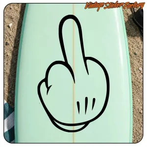 MICKEY FINGER AUFKLEBER. KAUFEN SIE VINYLAUFKLEBER.