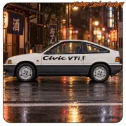CIVIC VTI AUFKLEBER. KAUFEN SIE VINYLAUFKLEBER.
