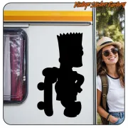 Pegatina BART SIMPSON. Comprar pegatinas.