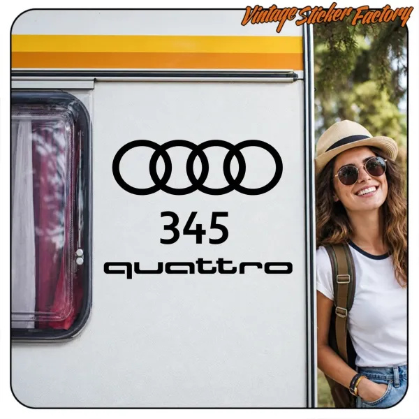 Pegatina AUDI 345 QUATTRO
